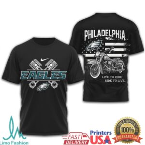 Philadelphia Eagles Official NFL Biker 3D Shirt Philadelphia Eagles Official NFL Biker 3D Shirt