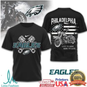 Philadelphia Eagles Official NFL Biker 3D Shirt
