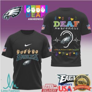 Philadelphia Eagles Official NFL Deaf Awareness 3D Shirt