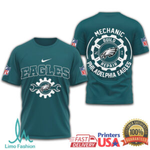 Philadelphia Eagles Official NFL Mechanic 3D Shirt Philadelphia Eagles Official NFL Mechanic 3D Shirt