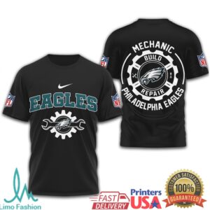 Philadelphia Eagles Official NFL Mechanic 3D Shirt