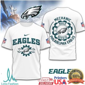 Philadelphia Eagles Official NFL Mechanic 3D Shirt
