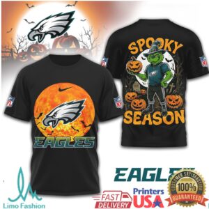 Philadelphia Eagles Official NFL Spooky Season 3D Shirt