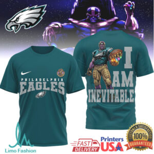 Philadelphia Eagles Official NFL Thanos 3D Shirt