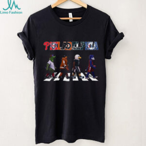 Philadelphia Sports Mascots Abbey Road Parody T Shirt Recovered