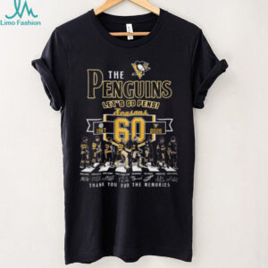 Pittsburgh Penguins 60 Seasons Abbey Road Commemorative T Shirt Pittsburgh Penguins 60 Seasons Abbey Road Commemorative T Shirt