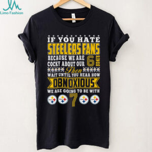 Pittsburgh Steelers 6 Time Super Bowl Champions Fan T Shirt