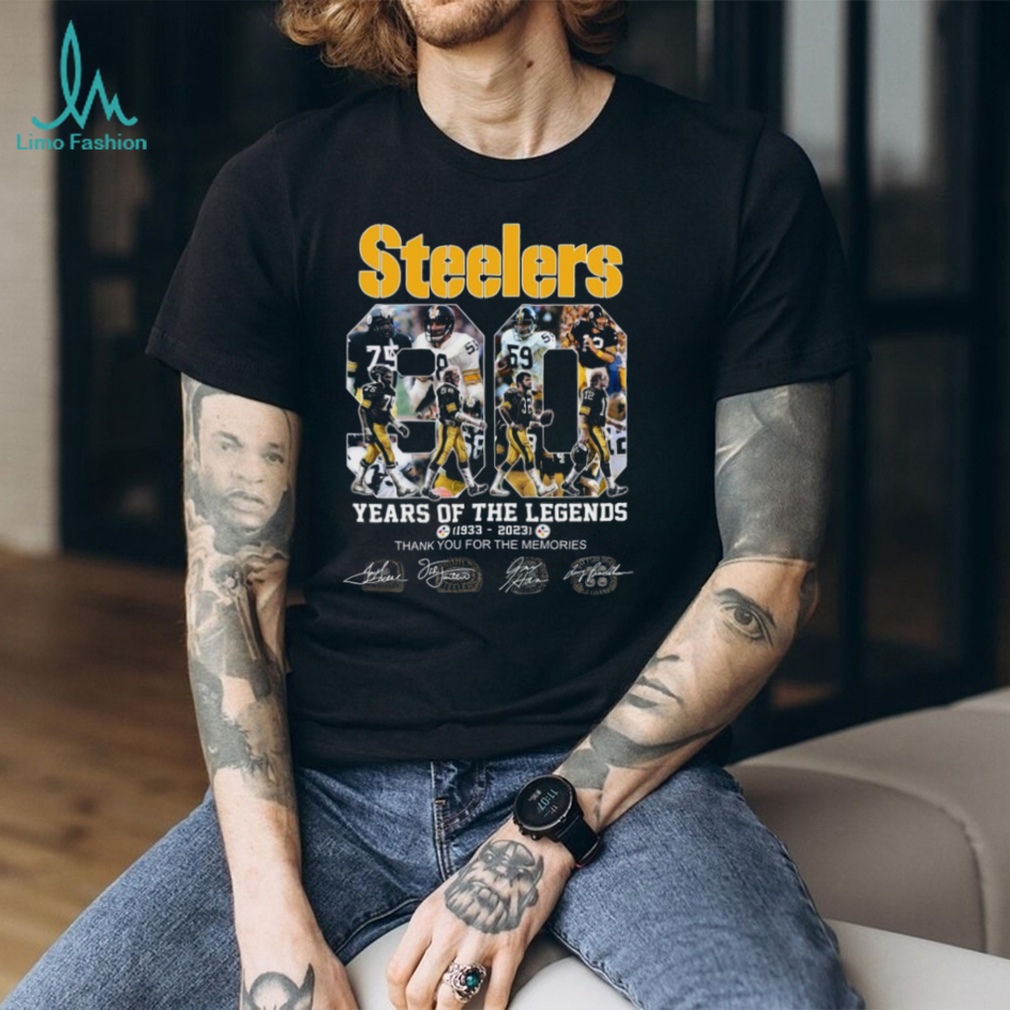 Pittsburgh Steelers 90th Anniversary T Shirt Years of the Legends Pittsburgh Steelers 90th Anniversary T Shirt Years of the Legends
