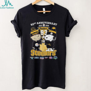 Pittsburgh Steelers 93rd Anniversary Peanuts T Shirt
