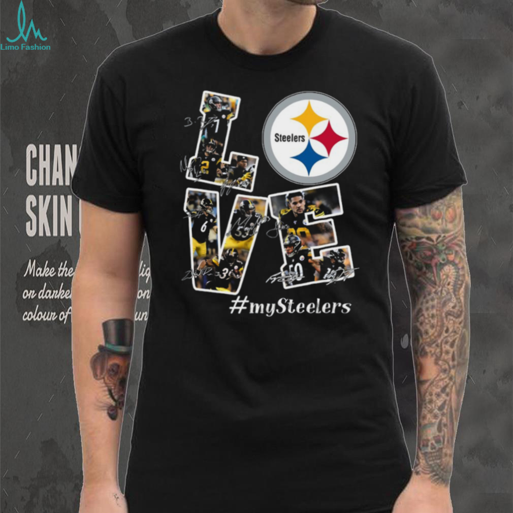 Pittsburgh Steelers LOVE Graphic T Shirt Pittsburgh Steelers LOVE Graphic T Shirt