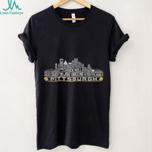 Pittsburgh Steelers NFL greatest of all time team legends Pittsburgh City Skyline shirt