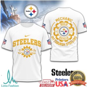 Pittsburgh Steelers Official NFL Mechanic 3D Shirt
