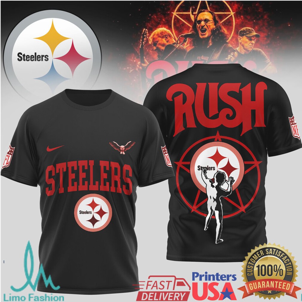 Pittsburgh Steelers Official NFL Rush 3D Shirt second image