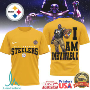 Pittsburgh Steelers Official NFL Thanos 3D Shirt