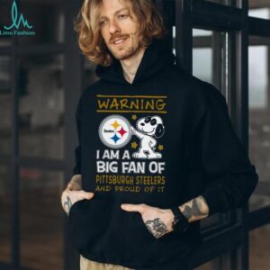 Pittsburgh Steelers Snoopy I Am A Big Fan Graphic T Shirt Pittsburgh Steelers Snoopy I Am A Big Fan Graphic T Shirt