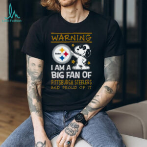 Pittsburgh Steelers Snoopy I Am A Big Fan Graphic T Shirt