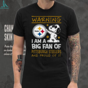 Pittsburgh Steelers Snoopy I Am A Big Fan Graphic T Shirt
