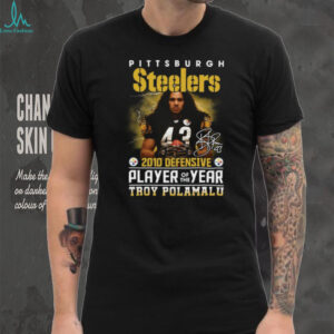 Pittsburgh Steelers Troy Polamalu 2010 Defensive Player of the Year T Shirt Pittsburgh Steelers Troy Polamalu 2010 Defensive Player of the Year T Shirt
