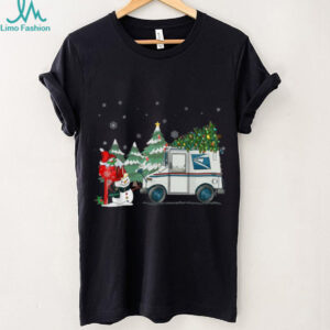 Postal Worker Christmas Mail Truck Cute Holiday T Shirt