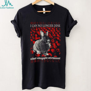 Rabbit I can no longer dine Japanese vintage shirt