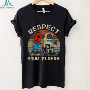 Retro Gaming Funny Gamer Controller 80s Respect Your Elders t shirt