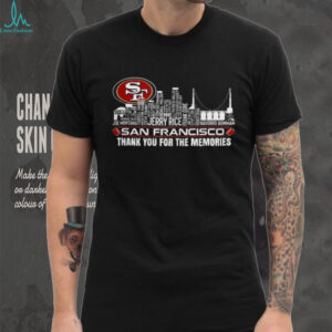 San Francisco 49ers City Skyline All Name of Legends Thank You for the Memories T Shirt