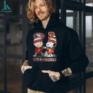 San Francisco Sports Fan Fusion Charlie Brown & Snoopy 49ersGiants T Shirt San Francisco Sports Fan Fusion Charlie Brown & Snoopy 49ersGiants T Shirt