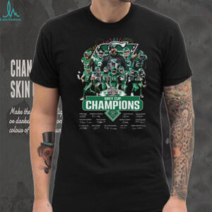 Saskatchewan Roughriders 2025 Grey Cup Champions Roster Shirt