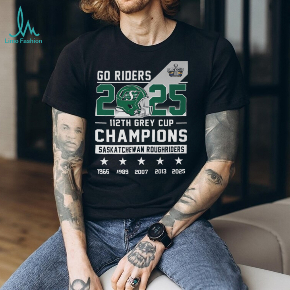 Saskatchewan Roughriders 2025 Grey Cup Champions T Shirt Saskatchewan Roughriders 2025 Grey Cup Champions T Shirt