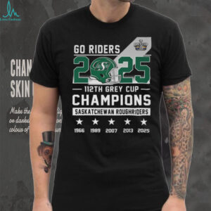 Saskatchewan Roughriders 2025 Grey Cup Champions T Shirt