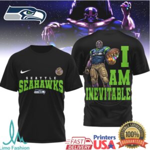 Seattle Seahawks Official NFL Thanos 3D Shirt