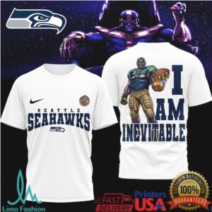 Seattle Seahawks Official NFL Thanos 3D Shirt