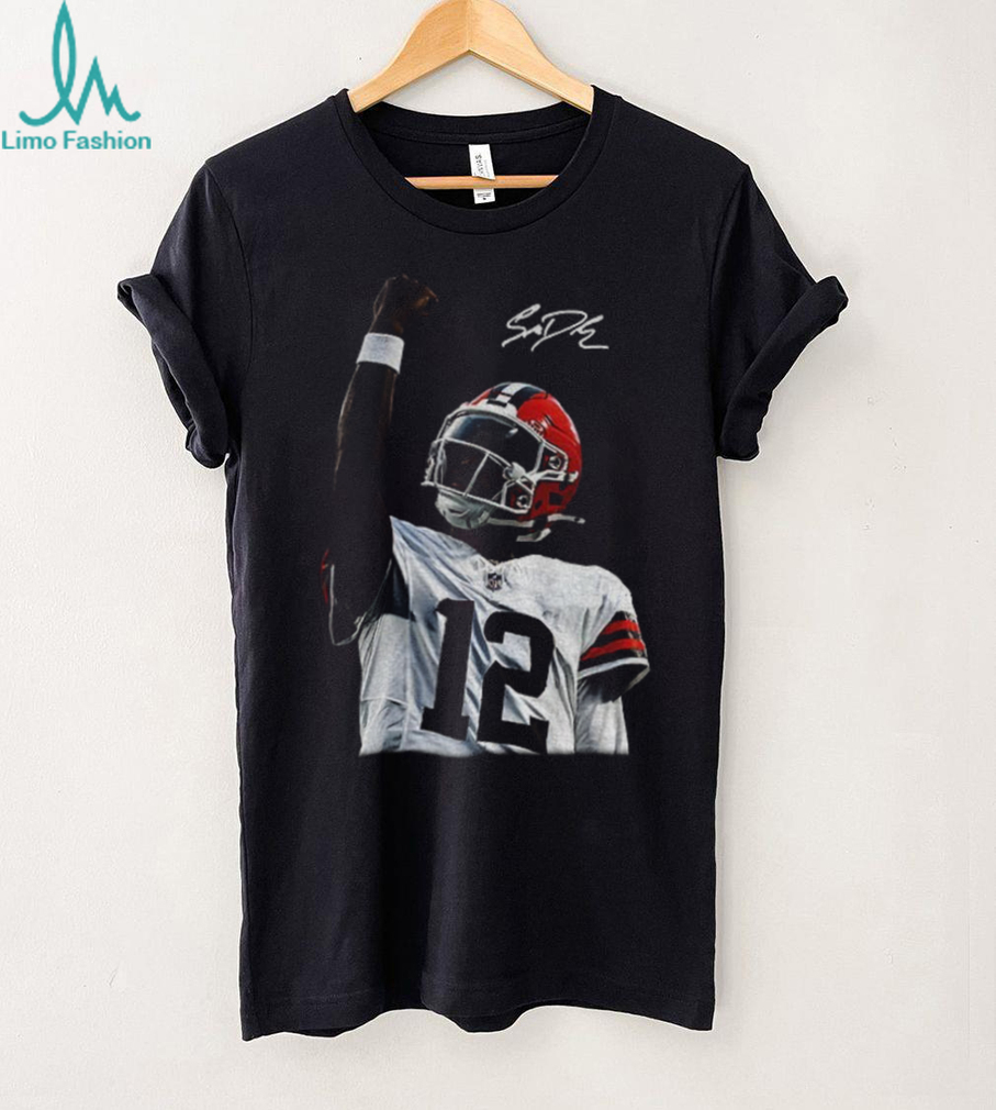 Shedeur Sanders Cleveland Browns NFL 2025 Champions signature shirt back