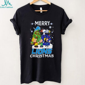 Snoopy And Friends Merry Detroit Lions Christmas NFL shirt
