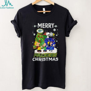 Snoopy And Friends Merry Green Bay Packers Christmas NFL shirt