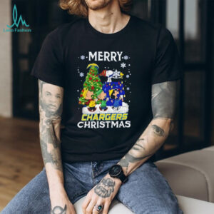 Snoopy And Friends Merry Los Angeles Chargers Christmas NFL shirt