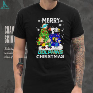 Snoopy And Friends Merry Miami Dolphins Christmas shirt