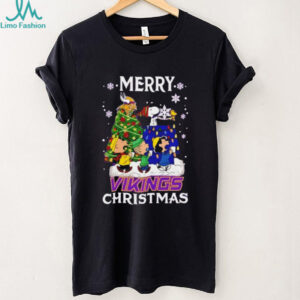 Snoopy And Friends Merry Minnesota Vikings Christmas NFL shirt