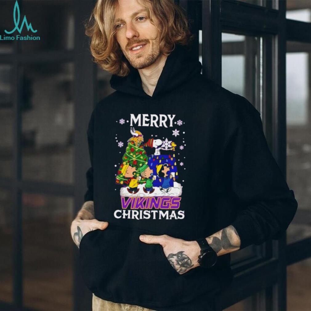 Snoopy And Friends Merry Minnesota Vikings Christmas NFL shirt Snoopy And Friends Merry Minnesota Vikings Christmas NFL shirt