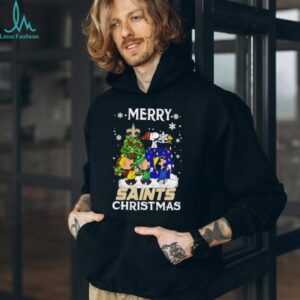 Snoopy And Friends Merry New Orleans Saints Christmas shirt