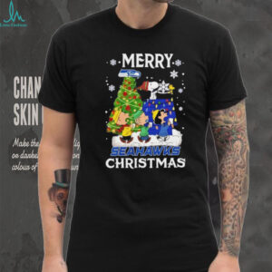 Snoopy And Friends Merry Seattle Seahawks Christmas shirt