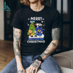 Snoopy And Friends Merry Seattle Seahawks Christmas shirt
