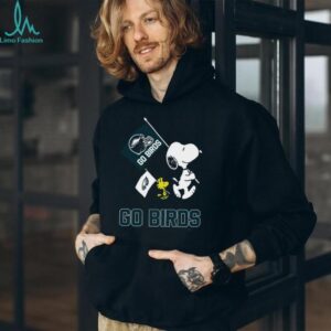 Snoopy & Woodstock Go Birds Philadelphia Eagles T Shirt