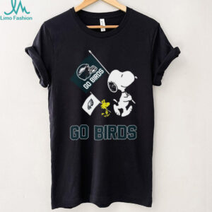 Snoopy & Woodstock Go Birds Philadelphia Eagles T Shirt