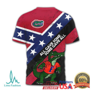 Southern Pride Alligator Confederate Battle Flag Shirt