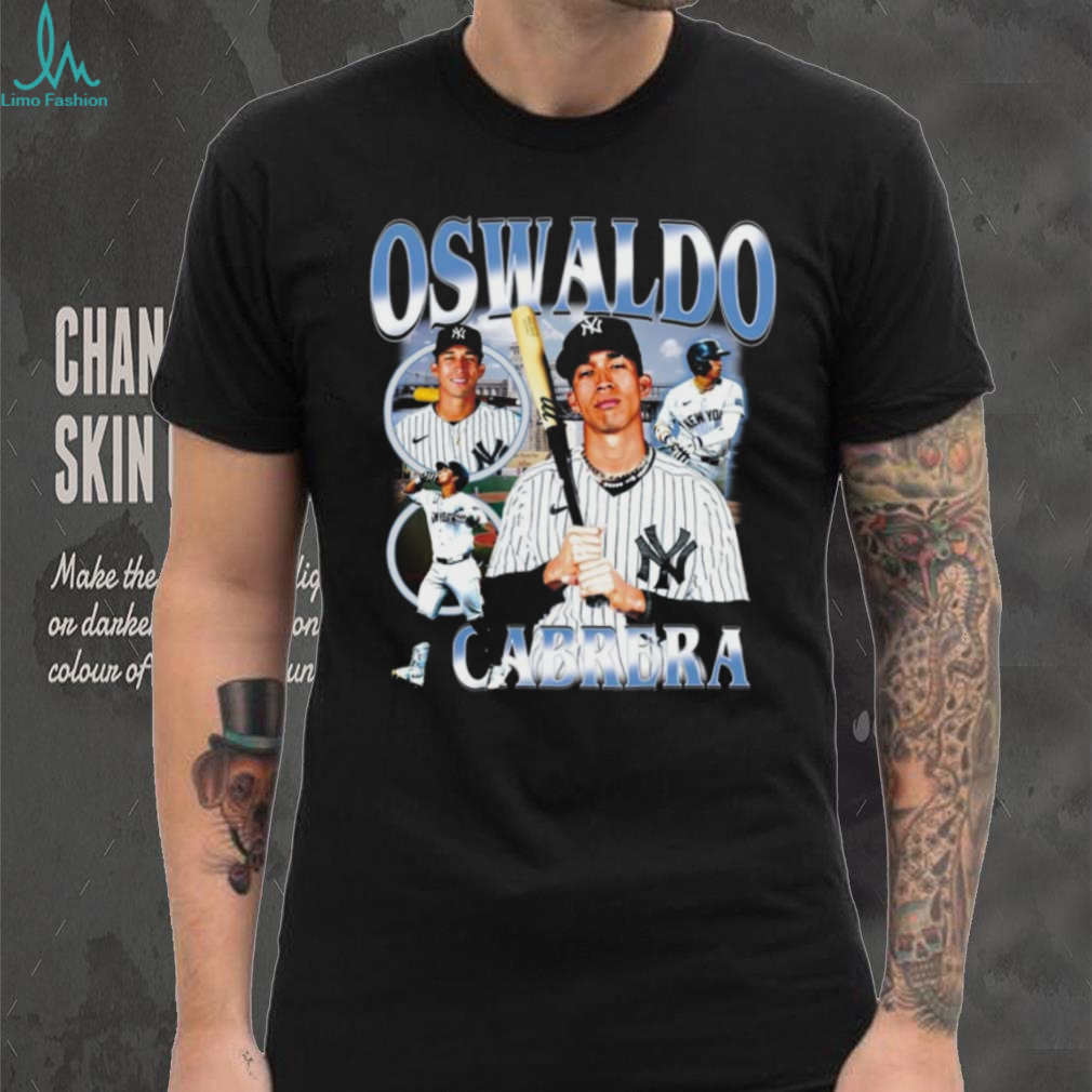 Sporttn Studios Oswaldo Cabrera New York Yankees Tee Sporttn Studios Oswaldo Cabrera New York Yankees Tee