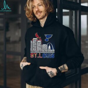 St. Louis City Pride Cardinals & Blues Dual Team T Shirt Recovered