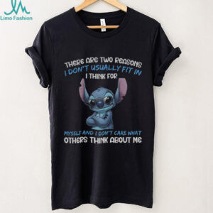 Stitch I don’t usually fit in there are two reasons I think for myself and I don’t care what others think about me shirt