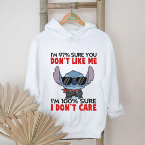 Stitch I’m 97% sure you don’t like me I’m 100% sure I don’t care shirt