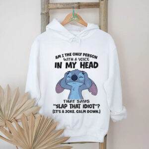 Stitch am I the only person with a voice in my head that says slap that idiot it’s a joke calm down shirt